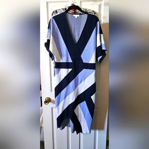 NY&Co Dress, Blue Stripes, Pencil Dress,XL
